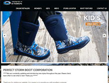 Tablet Screenshot of perfectstormfootwear.com